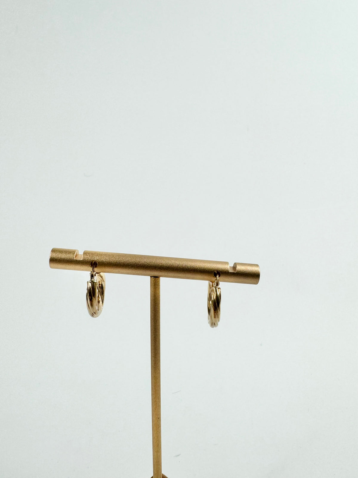 9ct Gold Twisted Hoop Earrings