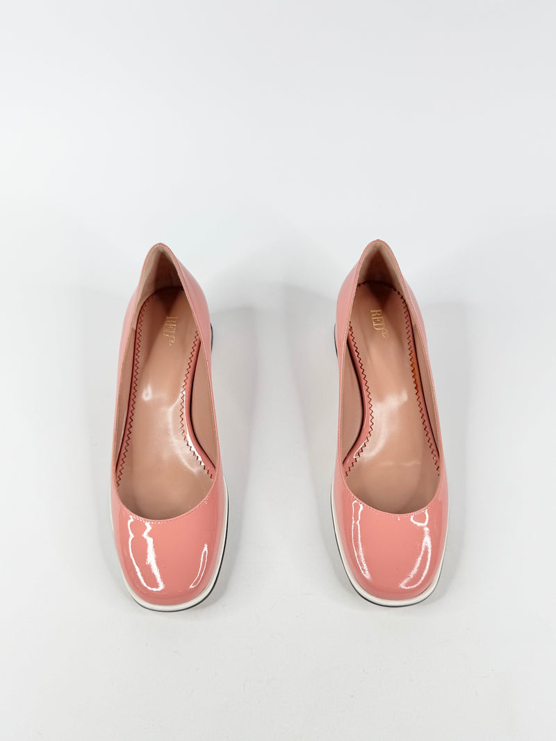 Red Valentino Rose Pink Patent Leather Pumps NWT - EU37