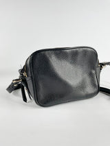 Kate Spade Black Grained Leather Mini Crossbody Bag