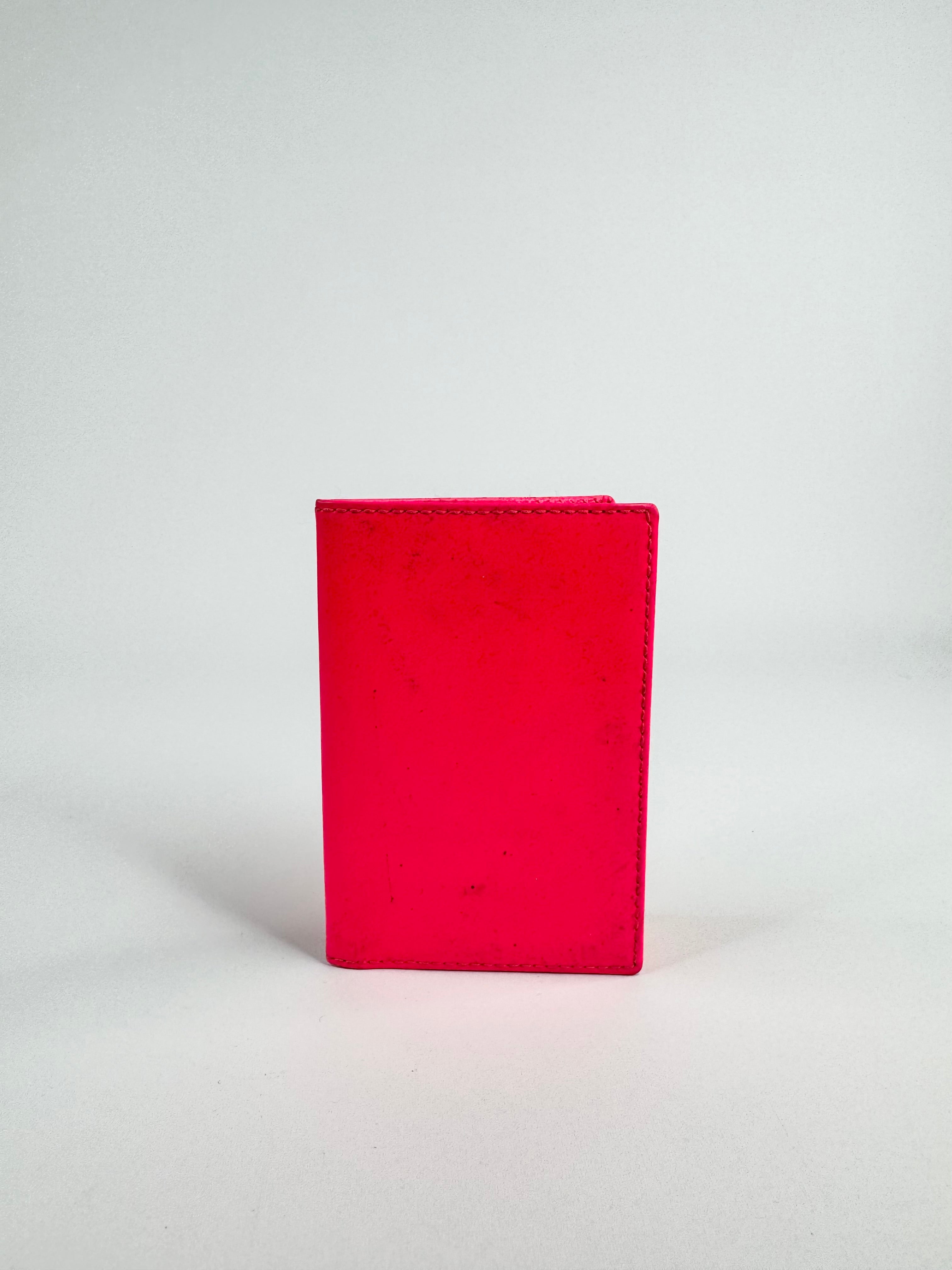 Comme des Garçons Super Fluo Neon Pink Folded Wallet