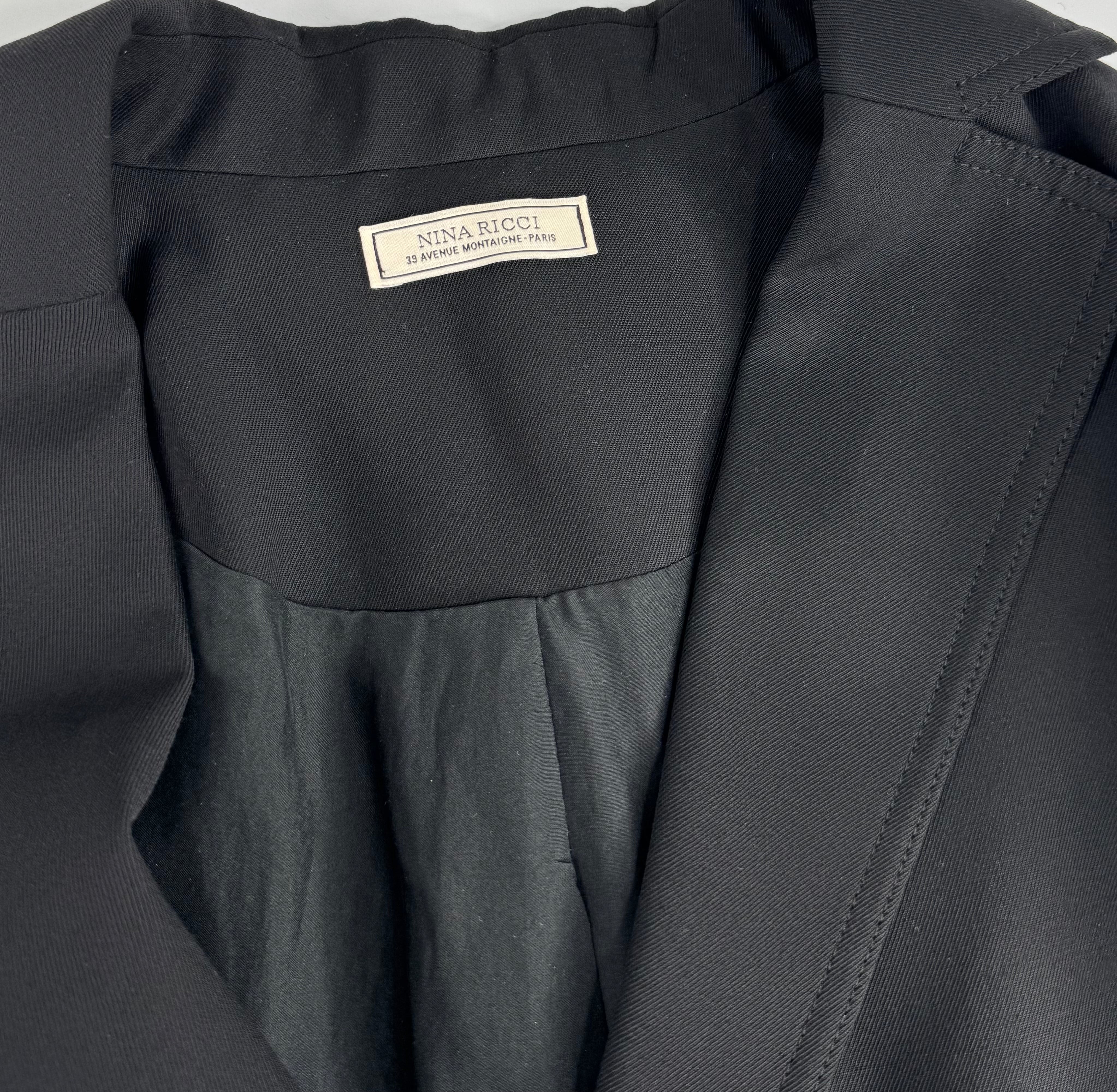 Nina Ricci Black Tailored Blazer - AU10