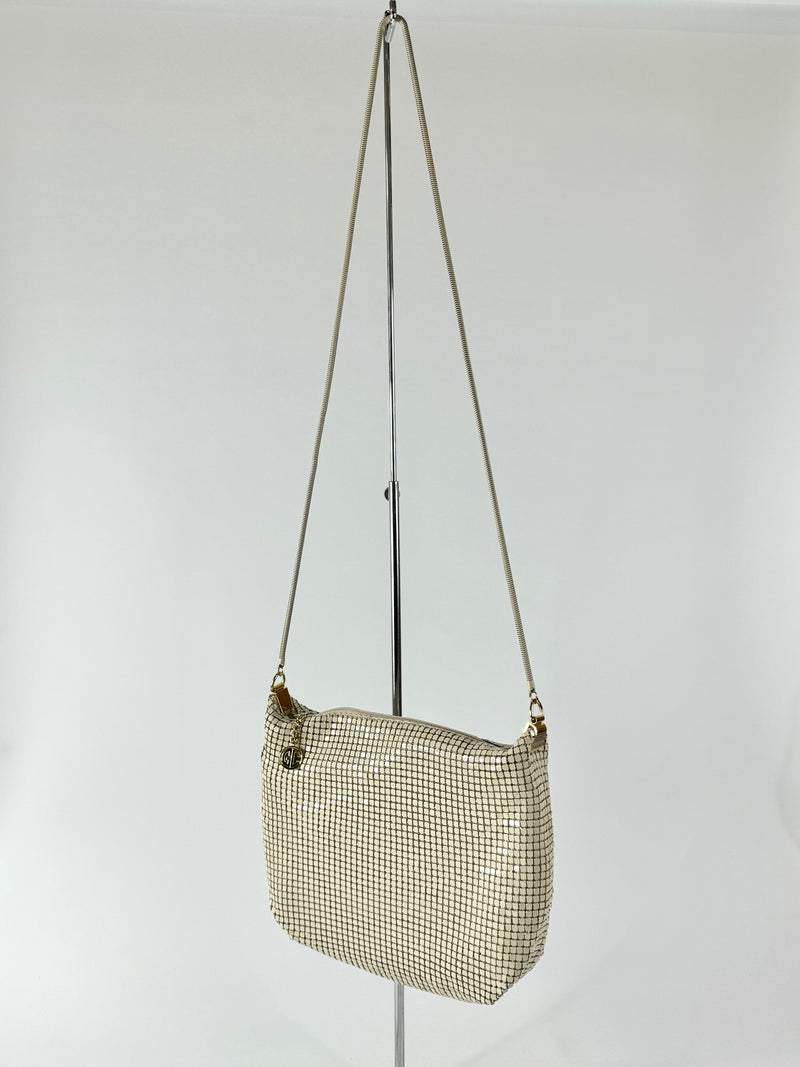 Glomesh Beige Handbag