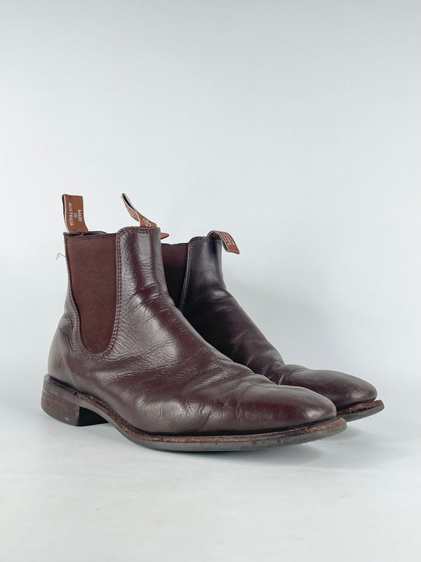 R.M. Williams Dark Brown Leather Boots - 10.5G
