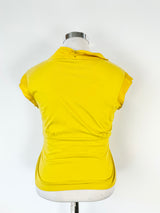 Easton Pearson Sunflower Yellow Cotton & Silk Top - AU12