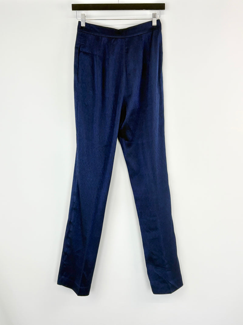 Sass & Bide Metallic Navy 'Wrapped in Love' Pants - AU8