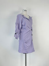 Pfeiffer Lavender Linen 'Seeka' Twist Dress - AU8