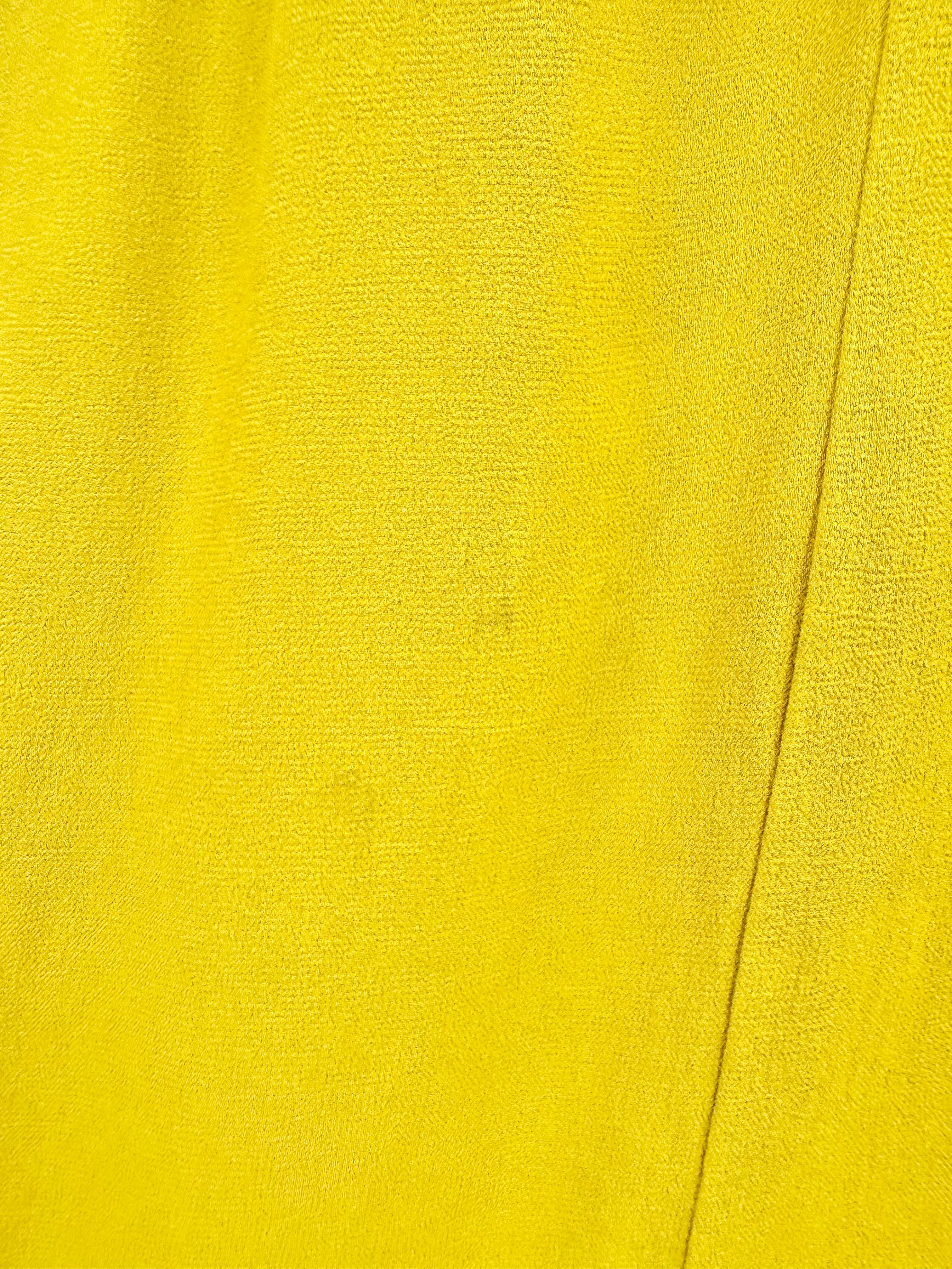 Reformation Ochre Yellow Cut Out Wrap Dress - AU10