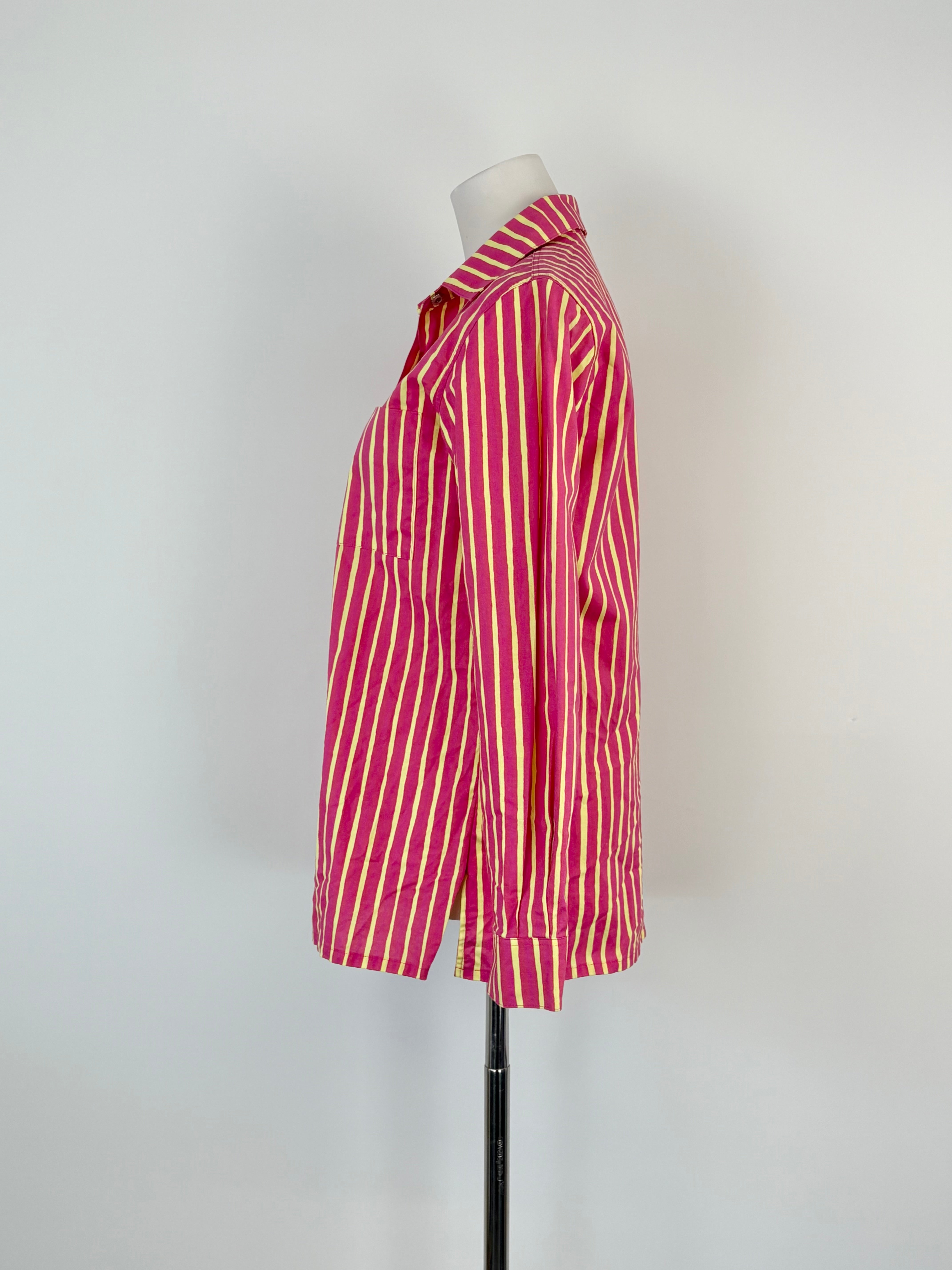 Marimekko Fuchsia & Yellow Striped 'Leidi' Shirt - AU8