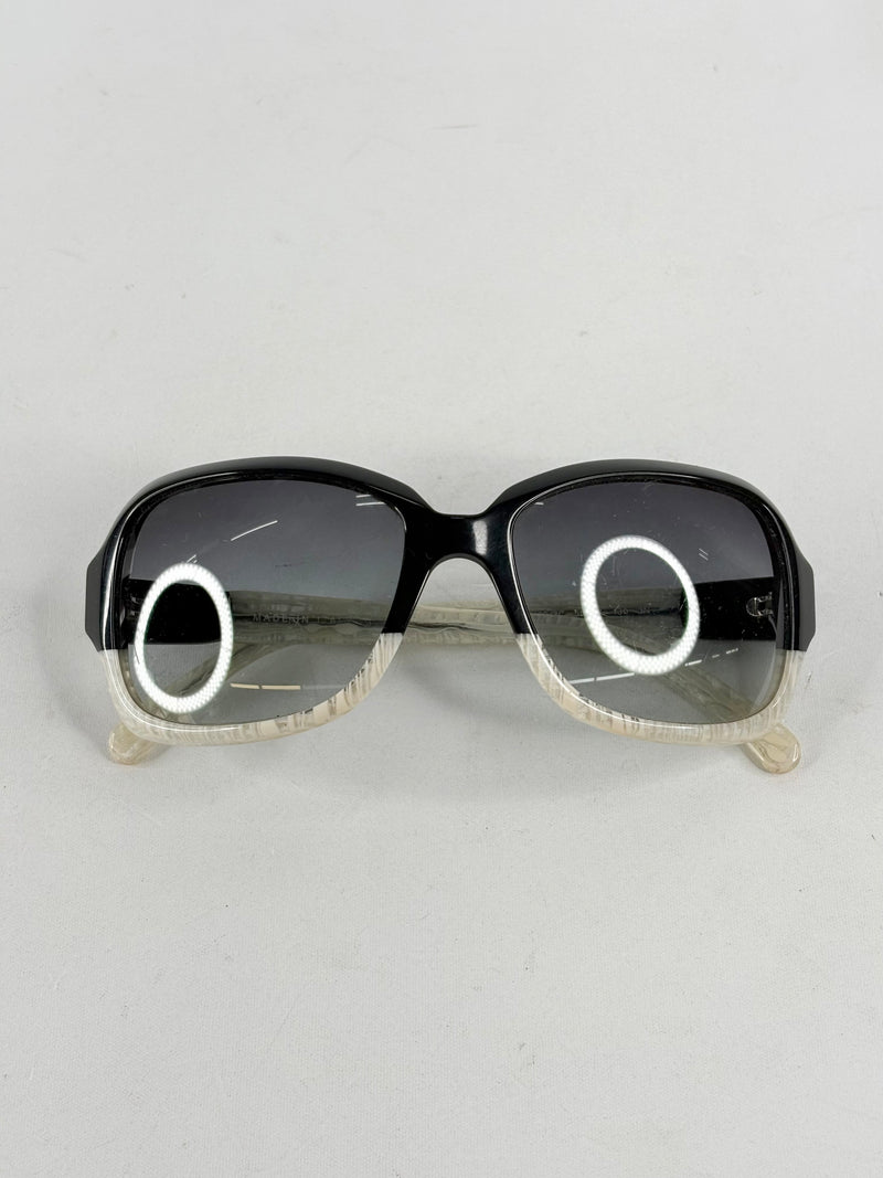 Chanel 5177 CC-Logo Black & White Sunglasses