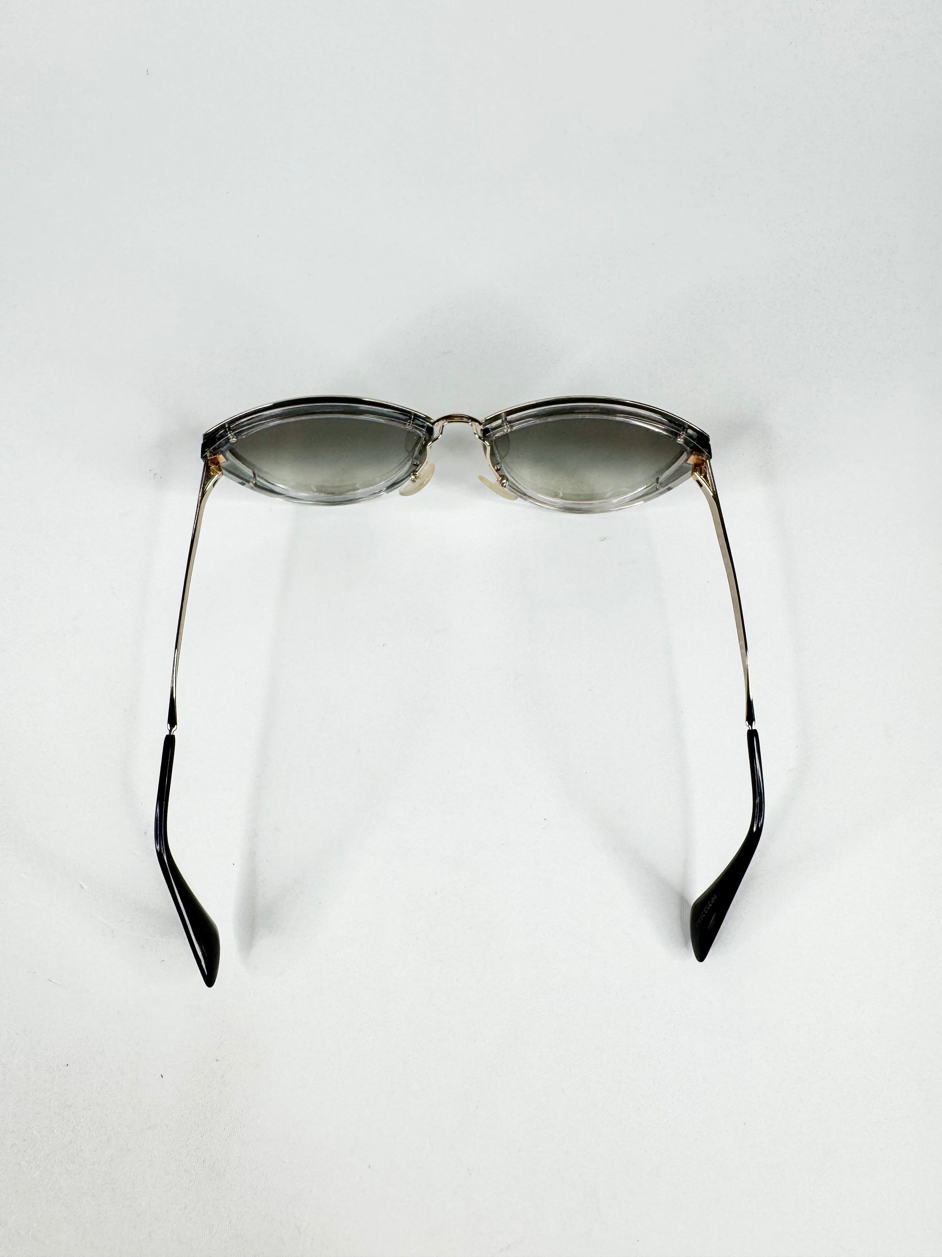 Prada Grey 'Cinema Catwalk' Cat Eye Sunglasses