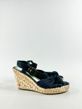 Sambag Denim Espadrille Wedges - EU38