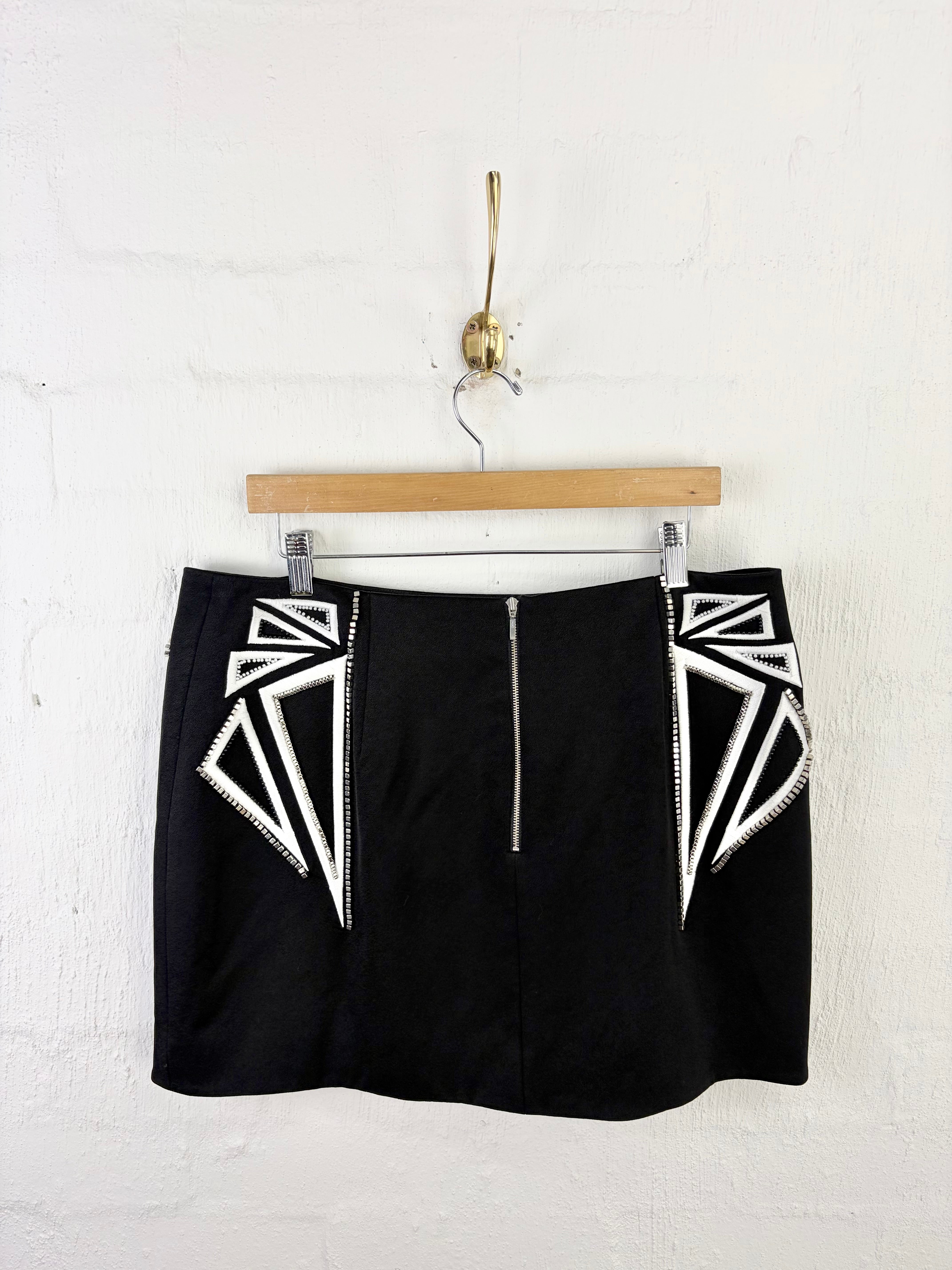 Sass & Bide Black Beaded & Embroidered 'All for You' Skirt NWT - AU16