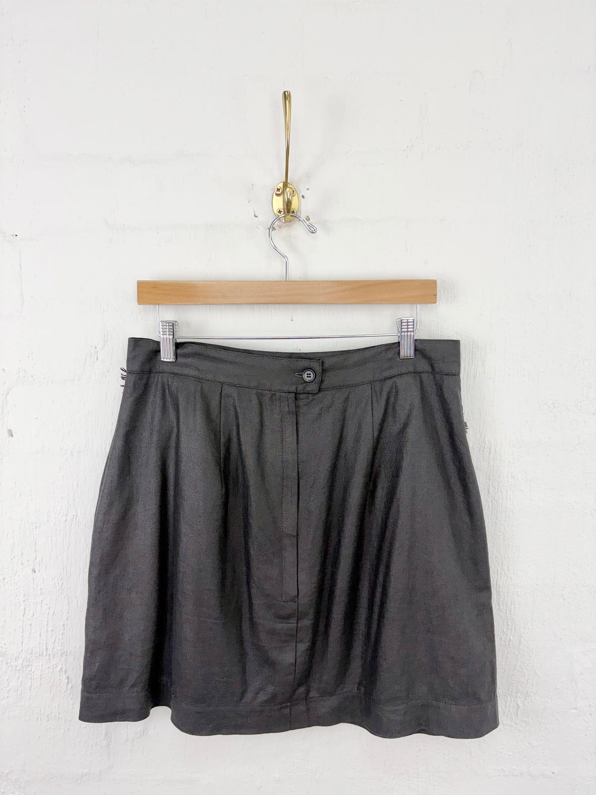 Livia Arena Black Raffia Embellished A-Line Skirt - AU12