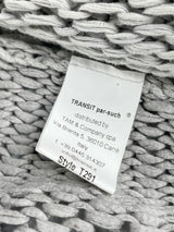 Transit Par-Such Stone Grey Crochet Cardigan - AU10