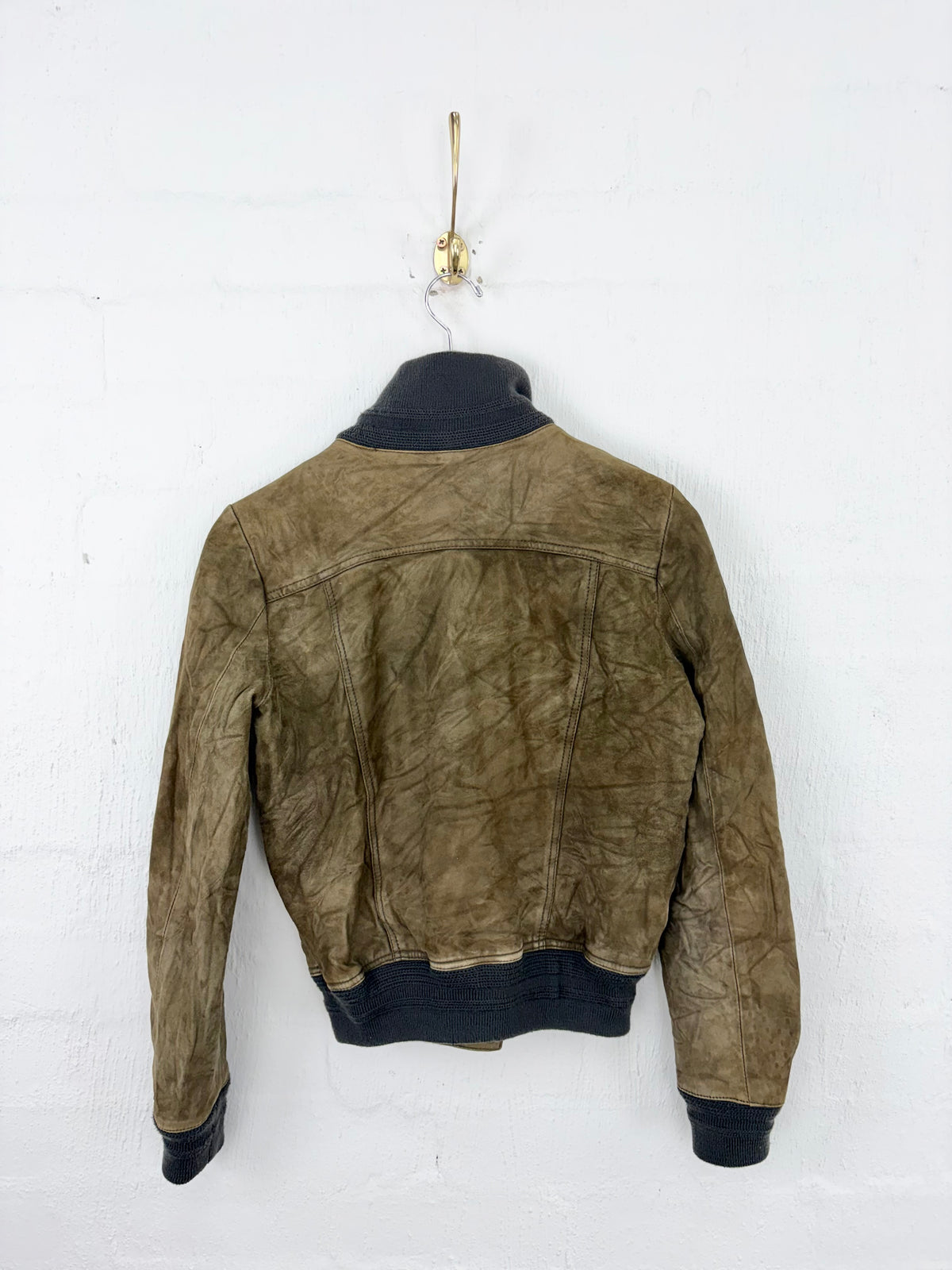 Comptoir Des Cotonniers Khaki Cropped Jacket - M