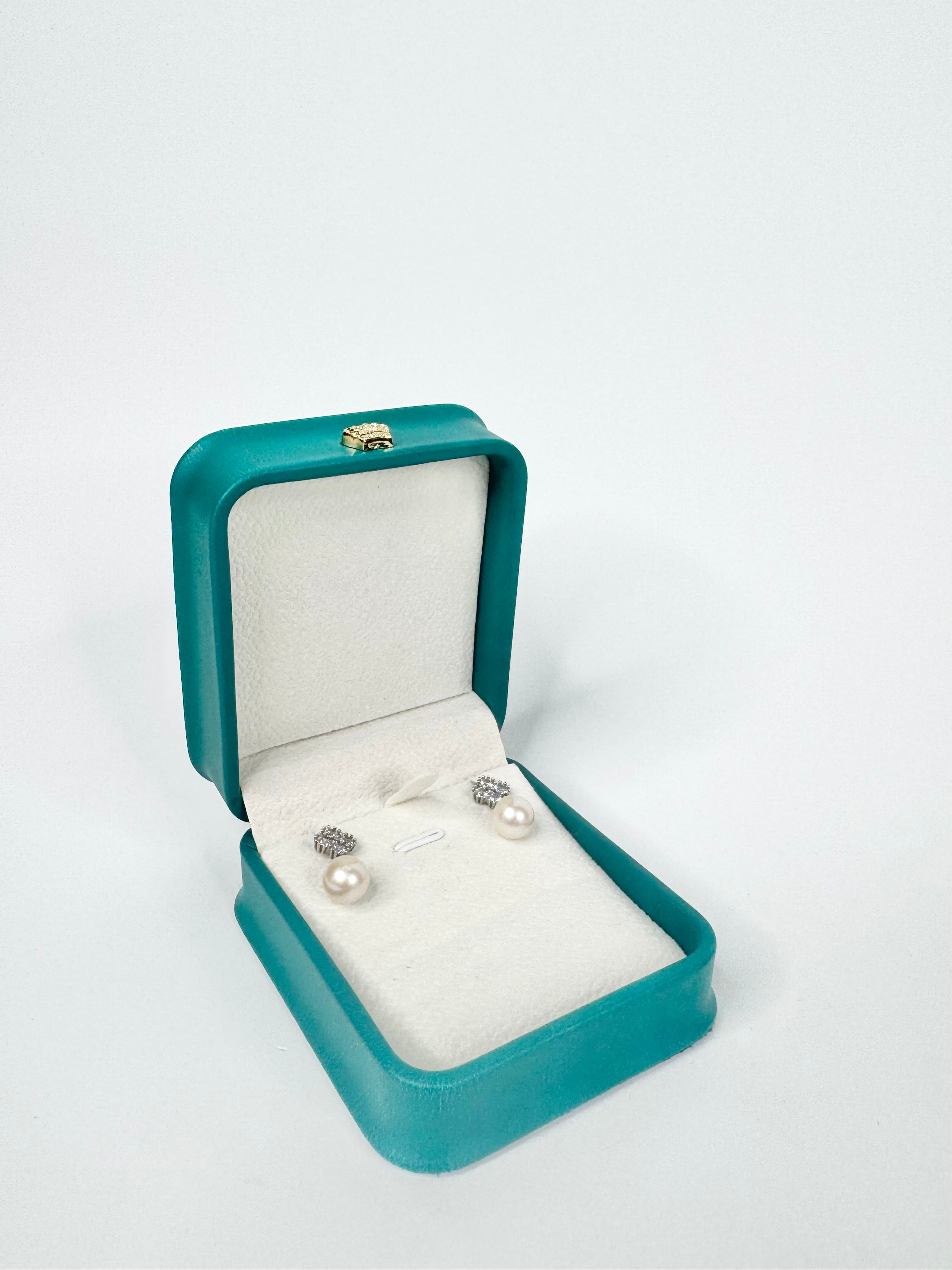 Silver, Crystal & Freshwater Pearl Earrings