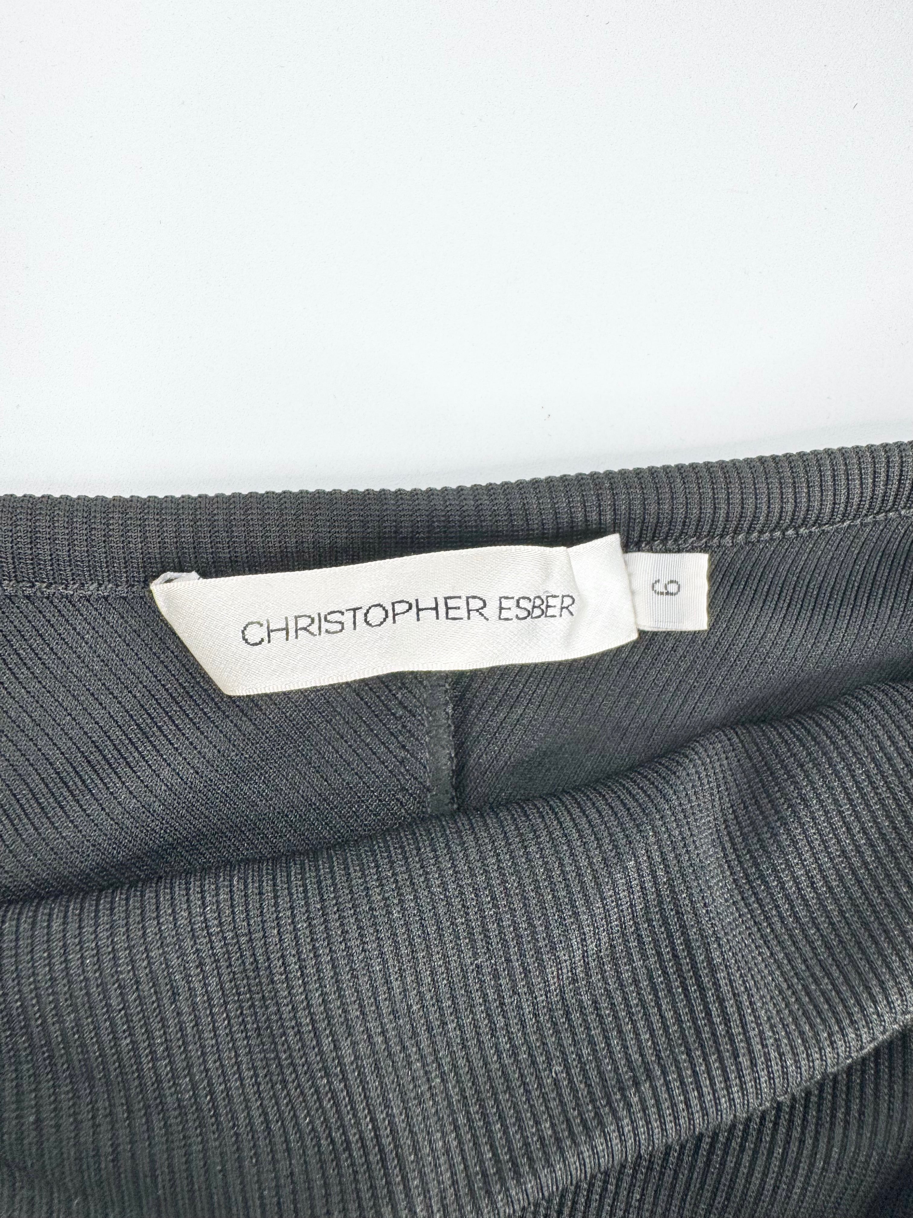 Christopher Esber Sleeveless Black Bodycon Dress - AU6