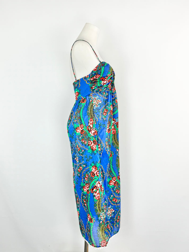 Zimmermann Electric Blue Floral Summer Dress - AU8