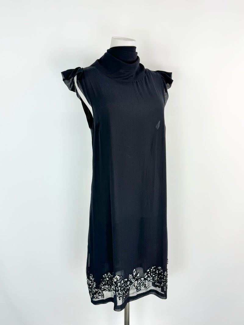 Twin Set by Simone Barbieri Black Sequined Dress - AU8/10