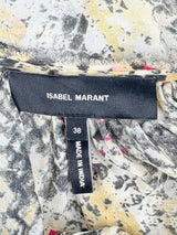Isabel Marant Ruffled & Pleated Silk Blouse - AU8/10