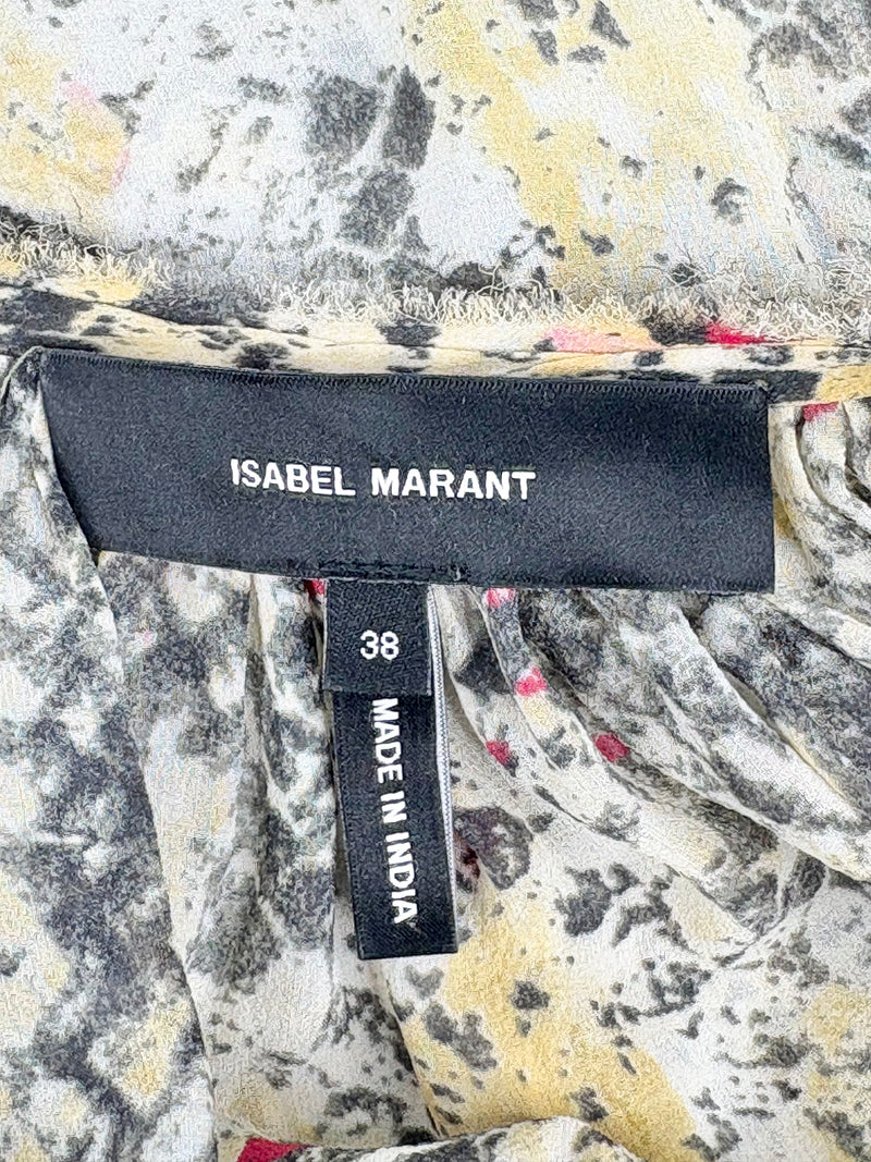 Isabel Marant Ruffled & Pleated Silk Blouse - AU8/10