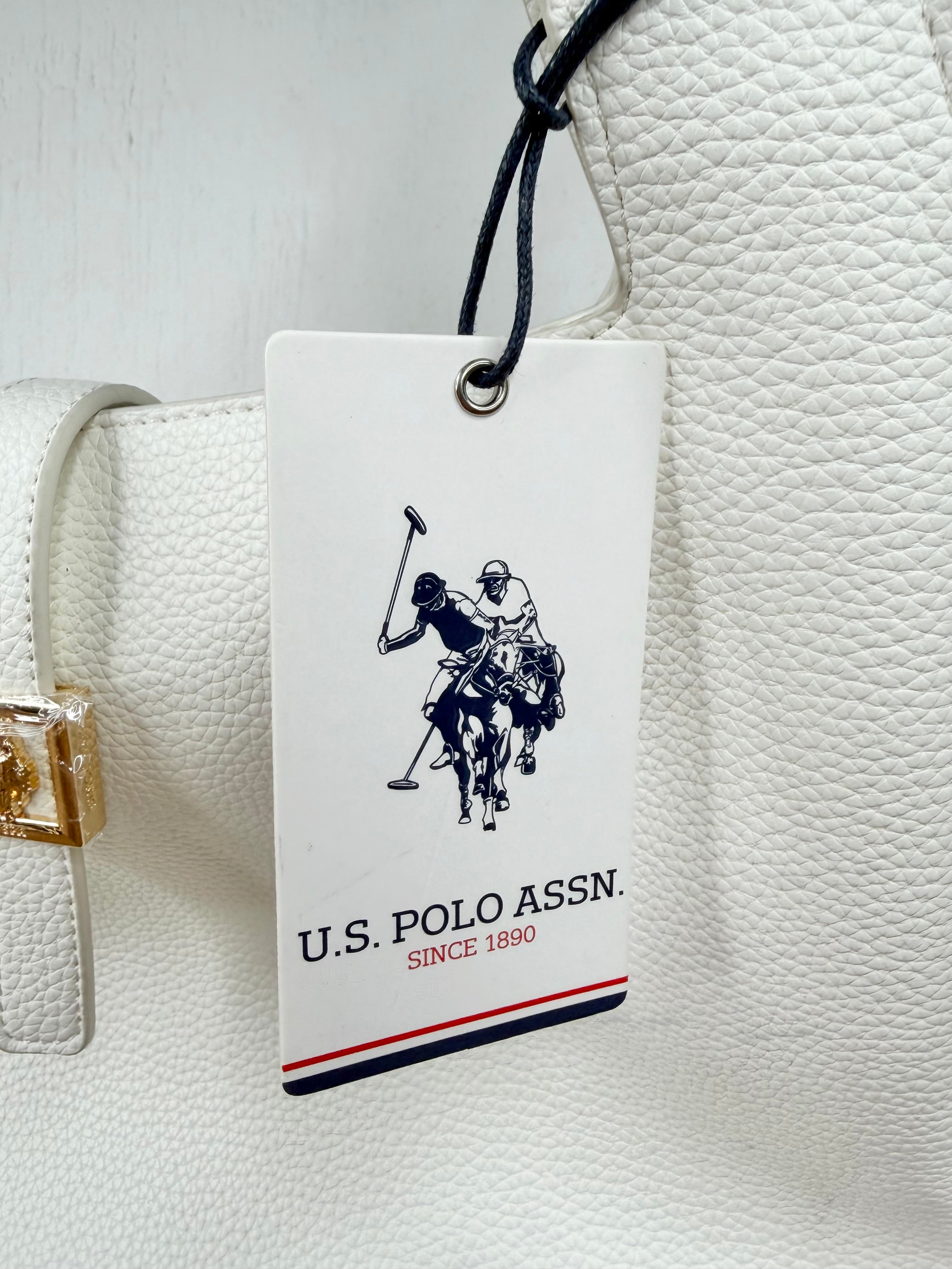 U.S. Polo Assn. White Shoulder Bag NWT