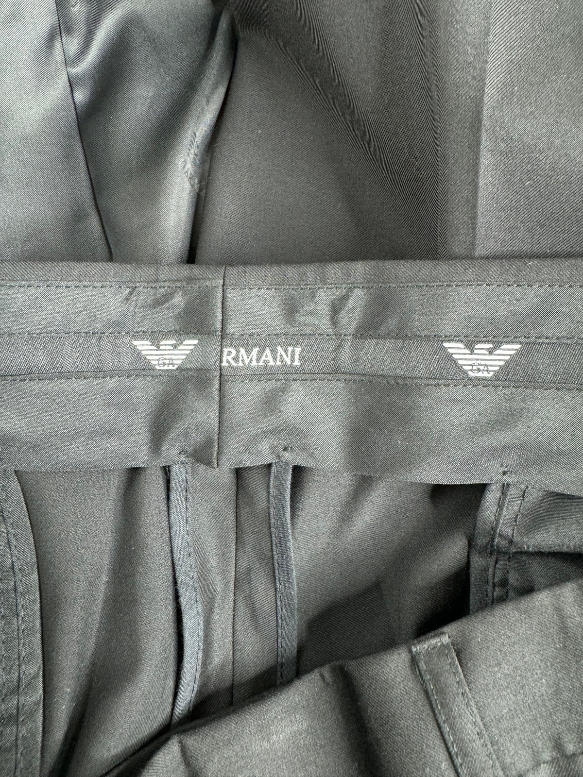 Vintage Giorgio Armani Black Suit - 52