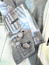Jeans by Christian Lacroix Blue Fitted Photograph Shirt - AU6/8