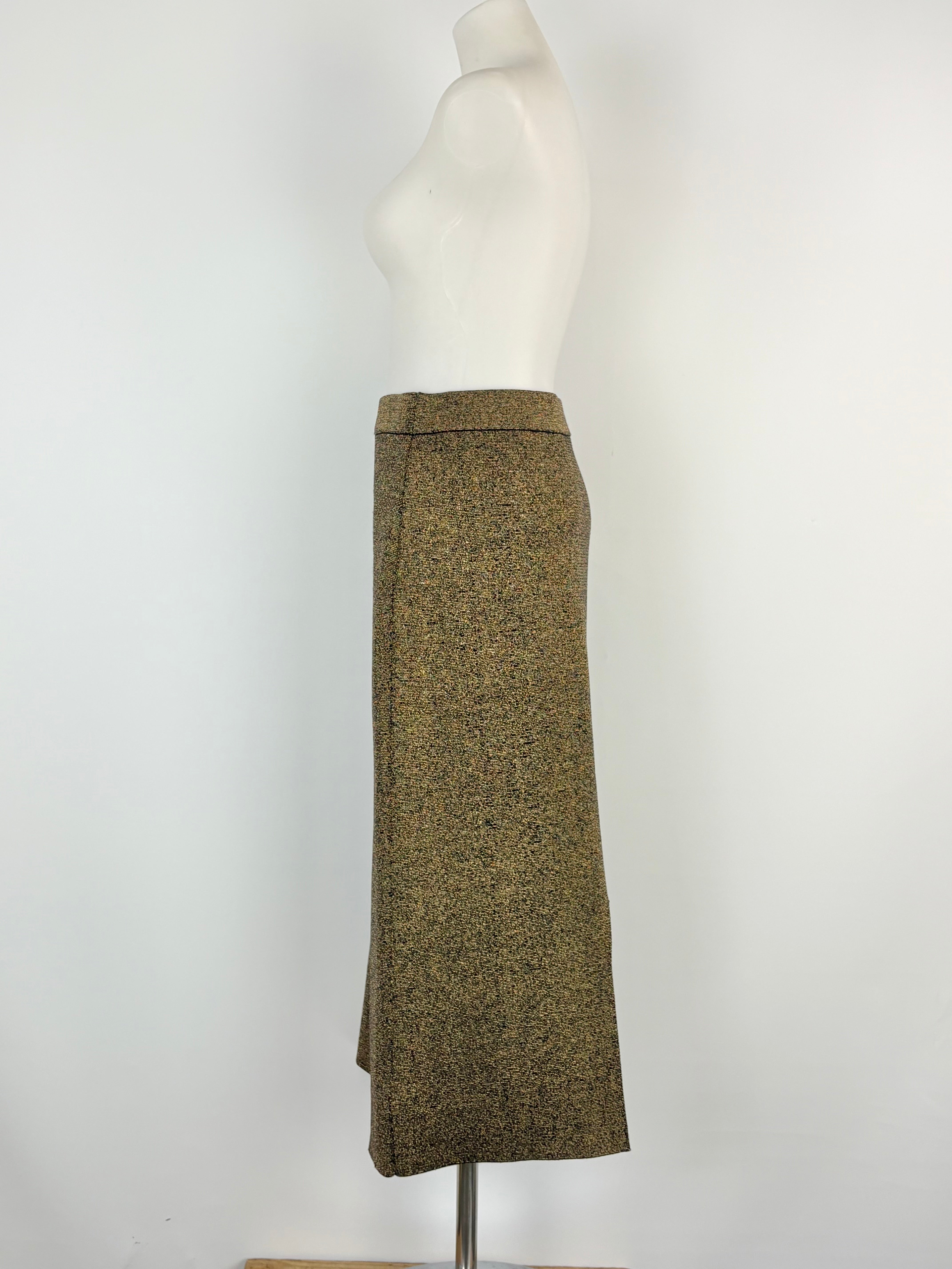 Husk Metallic Gold Stretchy Pencil Skirt - AU8