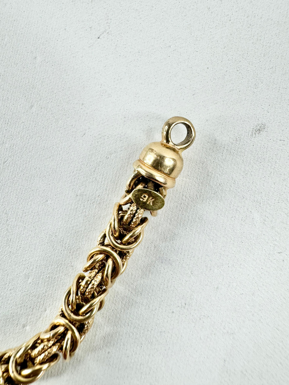 9ct Gold Byzantine Chain Bracelet