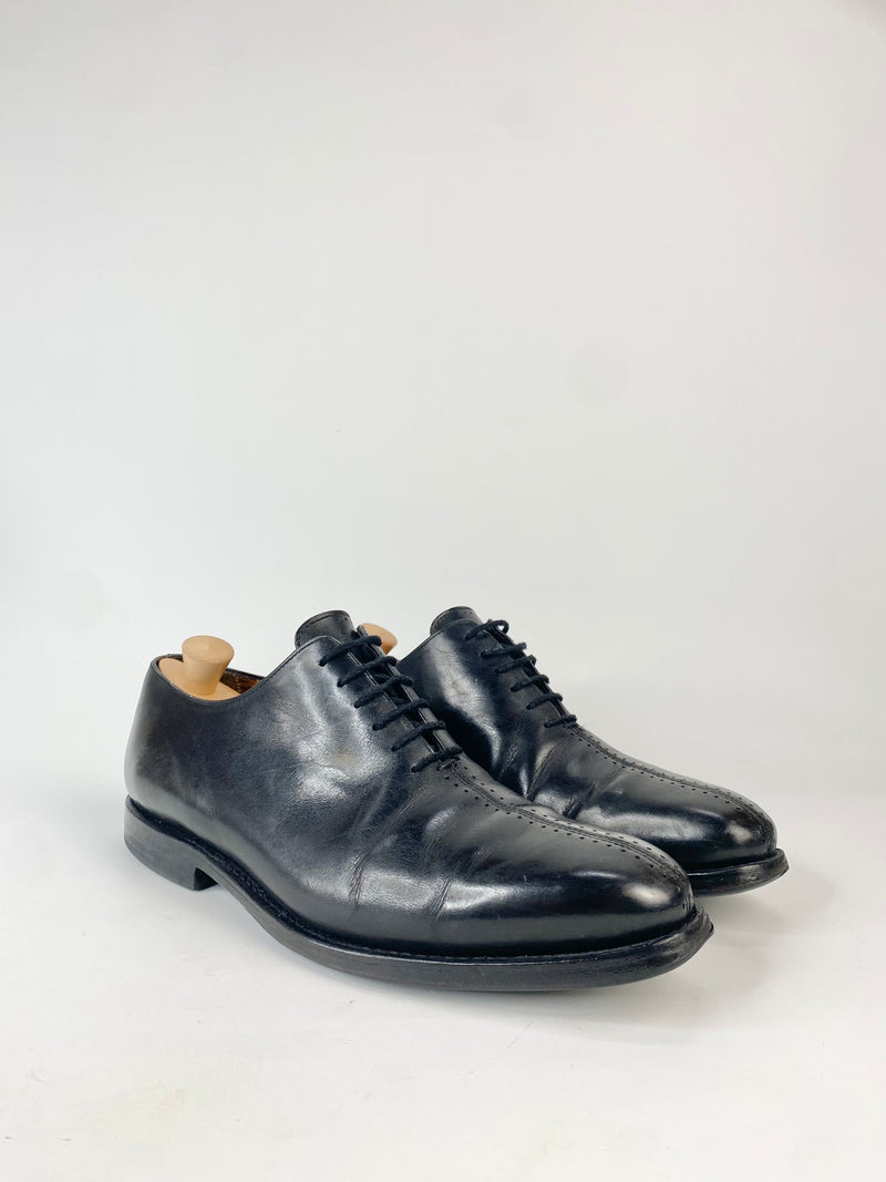 Bexley Black Leather Oxfords - EU43