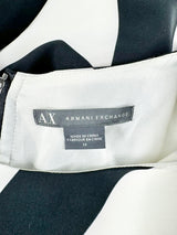 Armani Exchange Black & White Patterned Dress - AU12/14