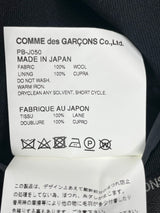 Comme des Garçons Homme Plus Black Wool Patchwork Coat - M