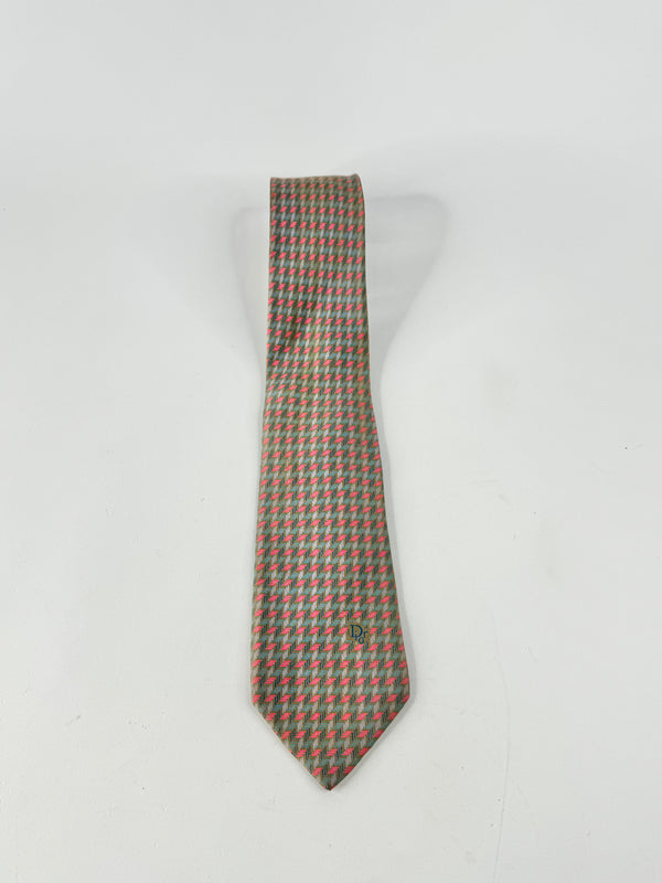 Christian Dior Monsieur Mauve Patterned Tie