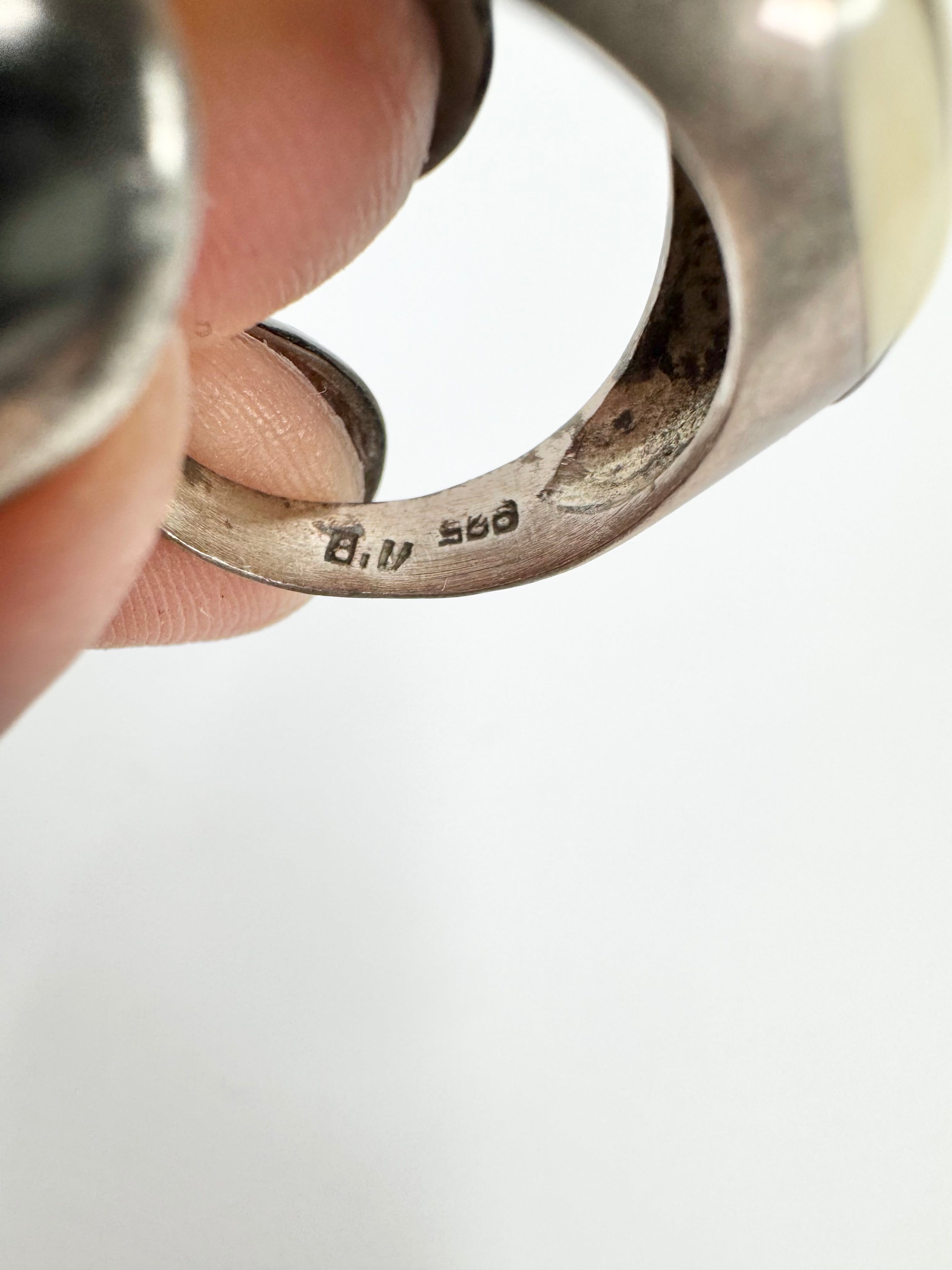Vintage Silver Abstract Ring