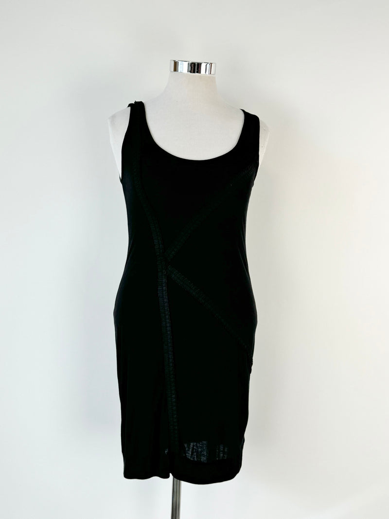 Karl Lagerfeld Black 'K' Ruffle Dress - AU10