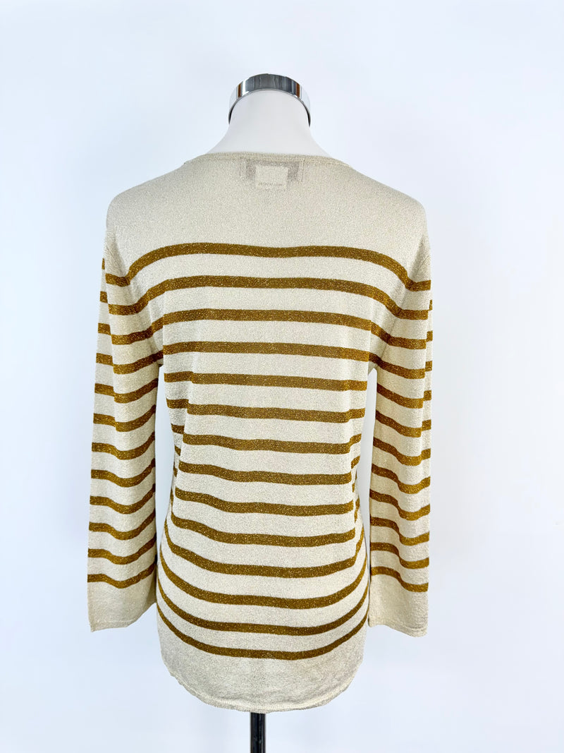 Karen Walker Gold & Mustard Knit Top - AU6