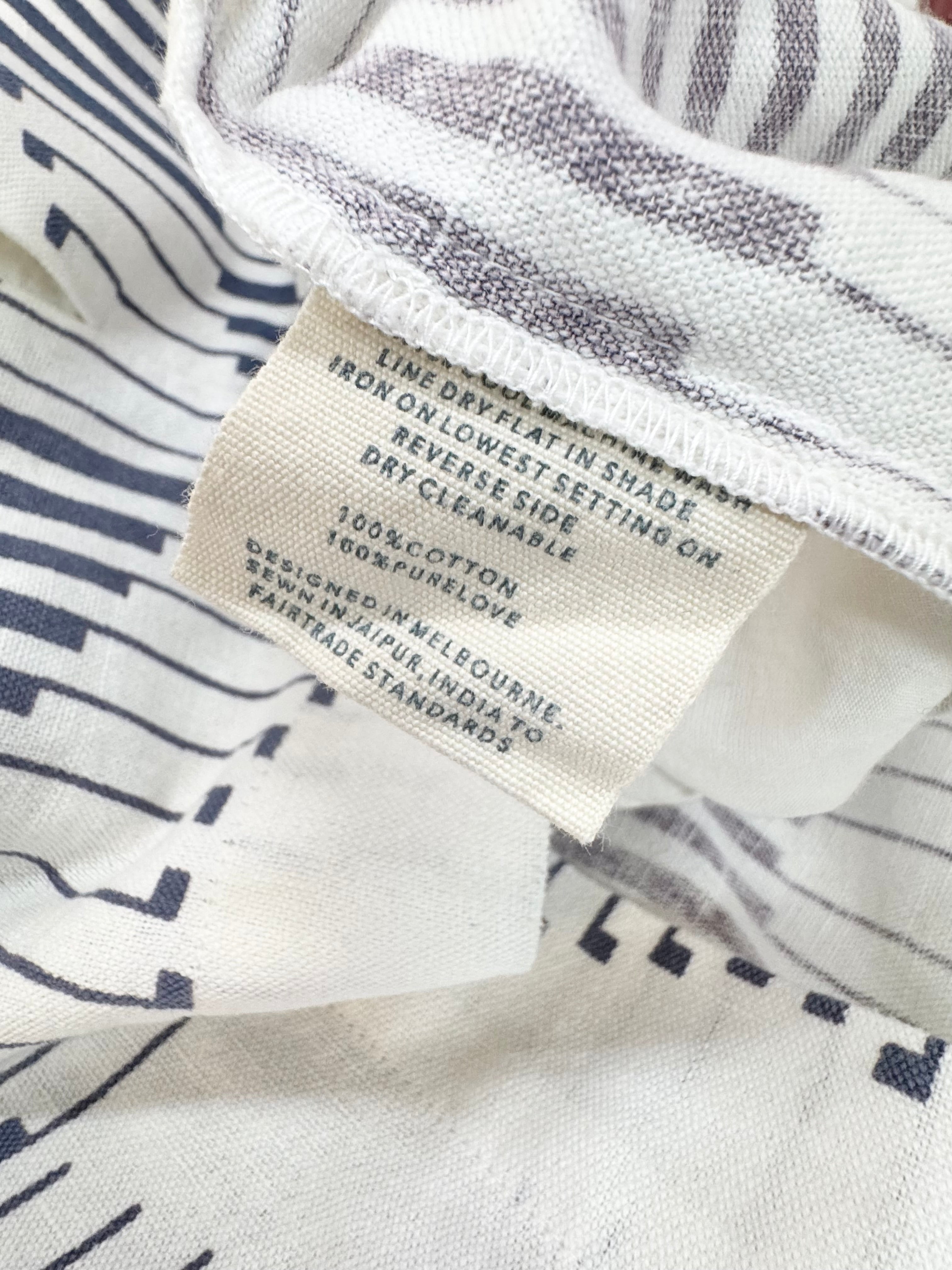 Nancy Bird Blue & White Patterned Cotton Jacket - AU6/8