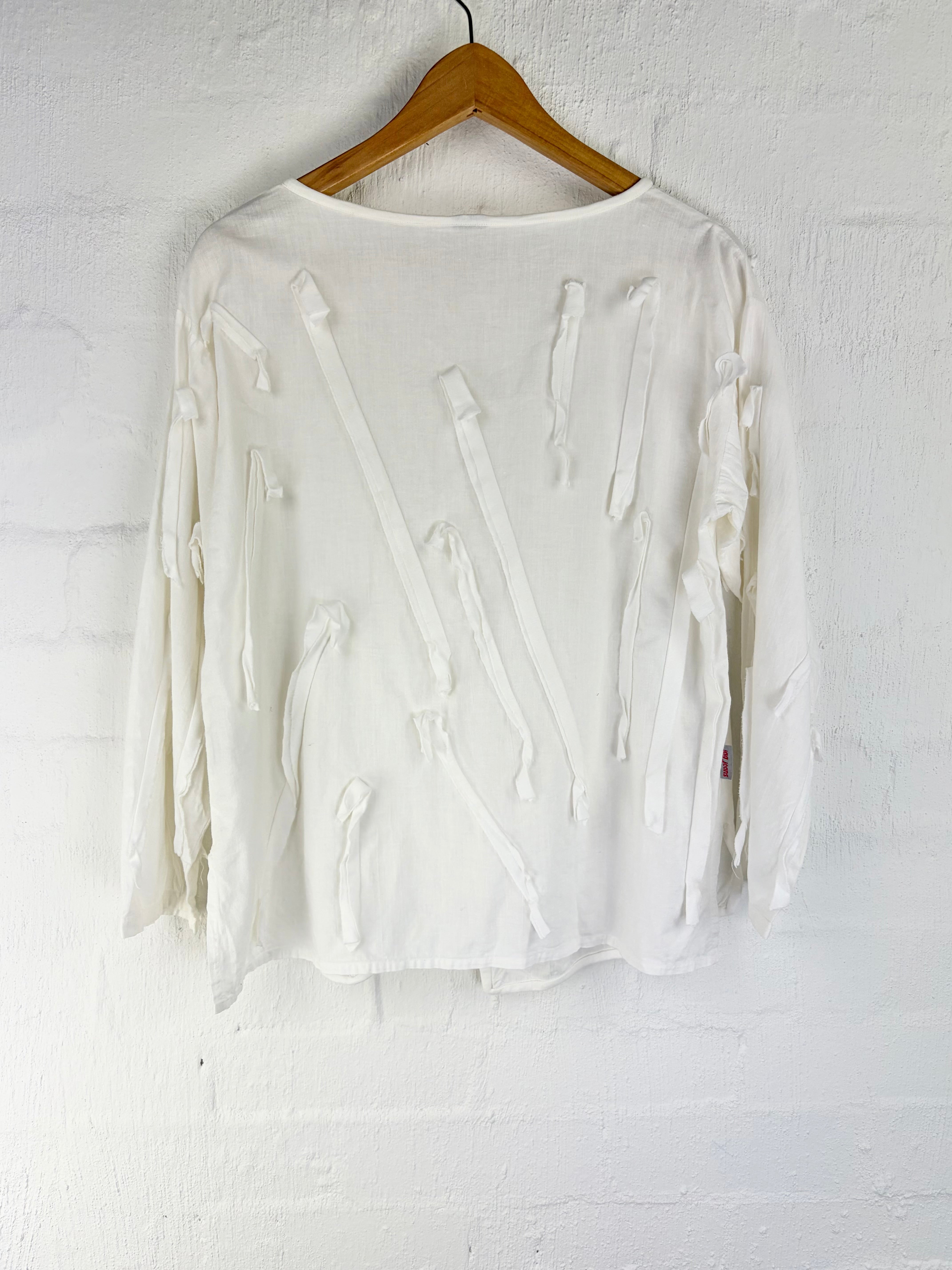 Vintage Jag Jeans White Cotton Dress and Jacket - AU10/12
