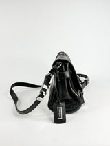 Karen Millen Black Leather Cross Body Bag NWT