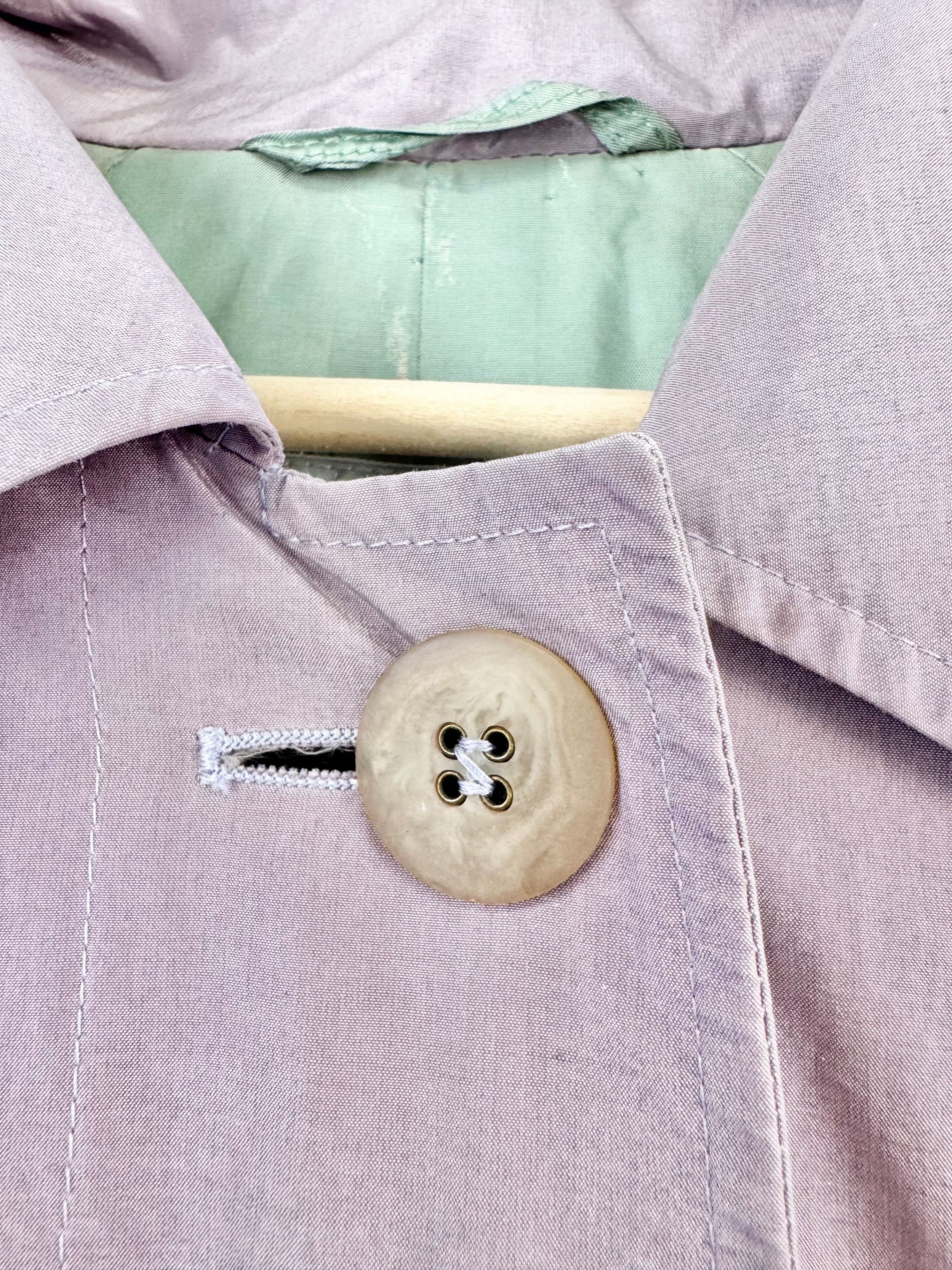 Vintage Aquascutum Violet Front Button Waterproof Overcoat - AU10/12
