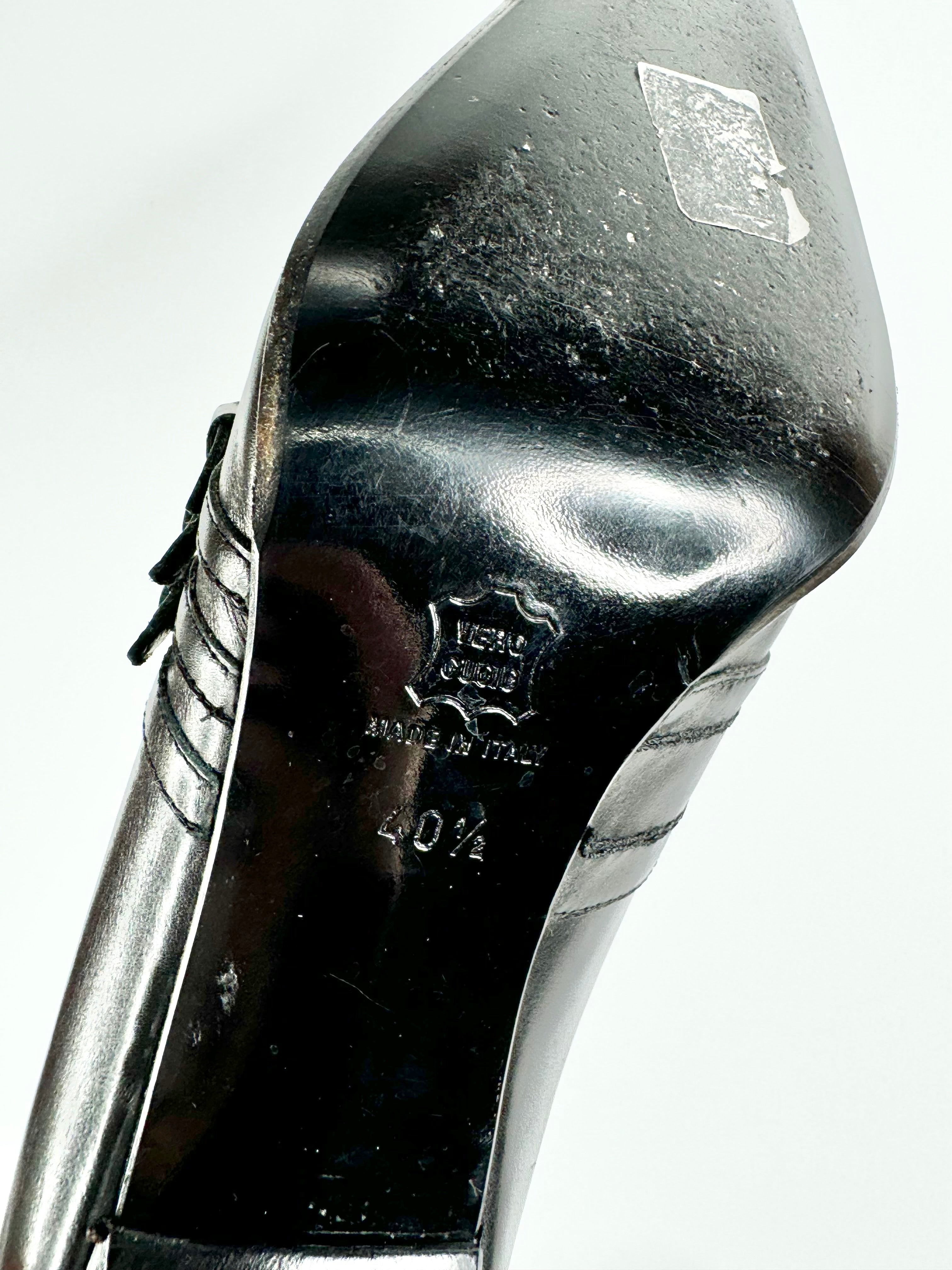 Vintage Bottega Pointed Toe Mary Janes - EU40.5