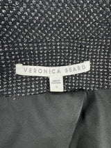Veronica Beard Black & Silver Woven Blazer - AU12