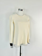 Cable Melbourne Cream Merino Wool Jumper - AU6/8