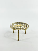 Mid Century Brass Unicorn Pot Stand