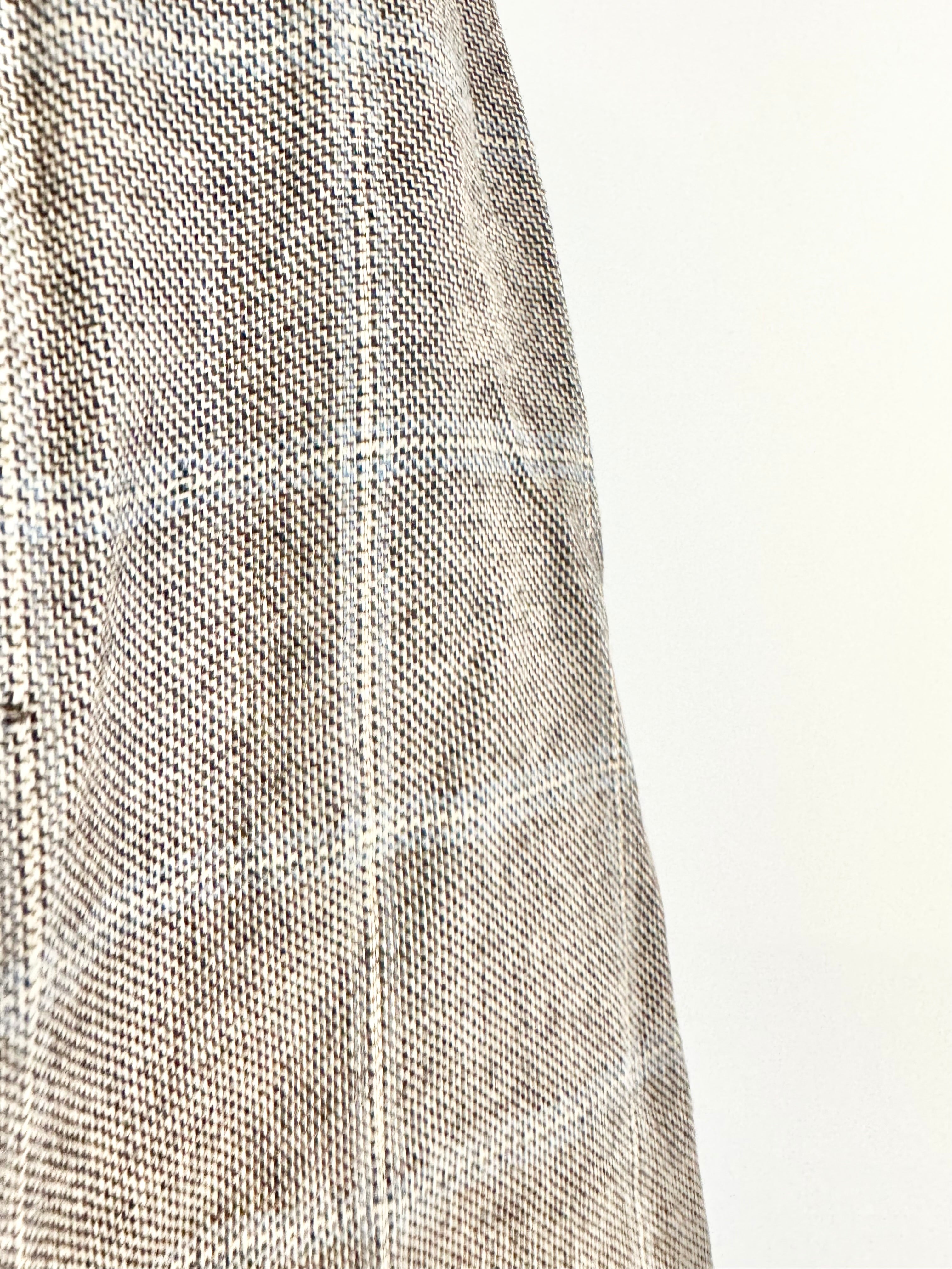 Etro Milano Grey & Blue Plaid Blue Cashmere Blazer - 50