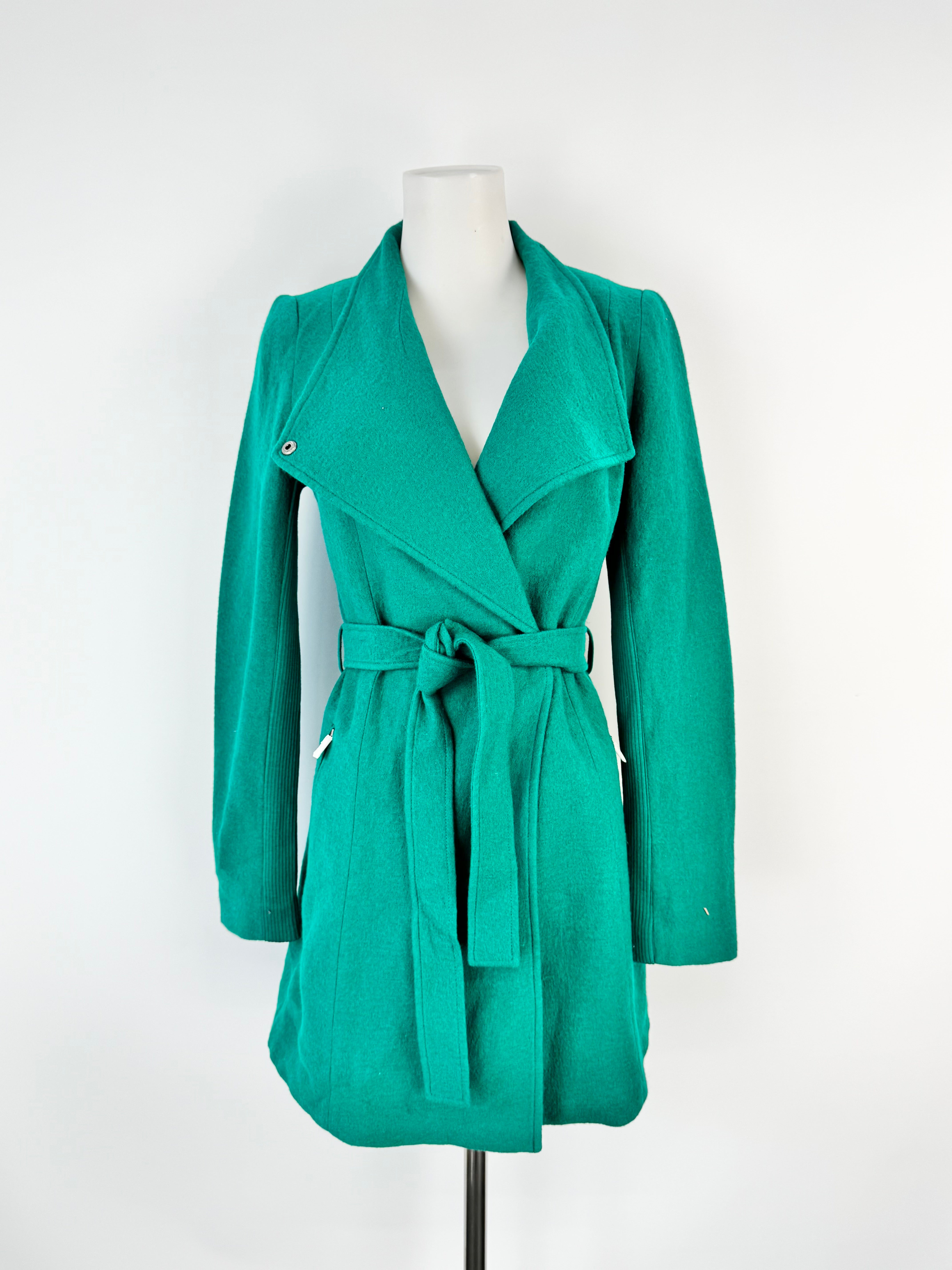 Marcs Belted Jewel Tone Green Wool Coat NWT - AU6