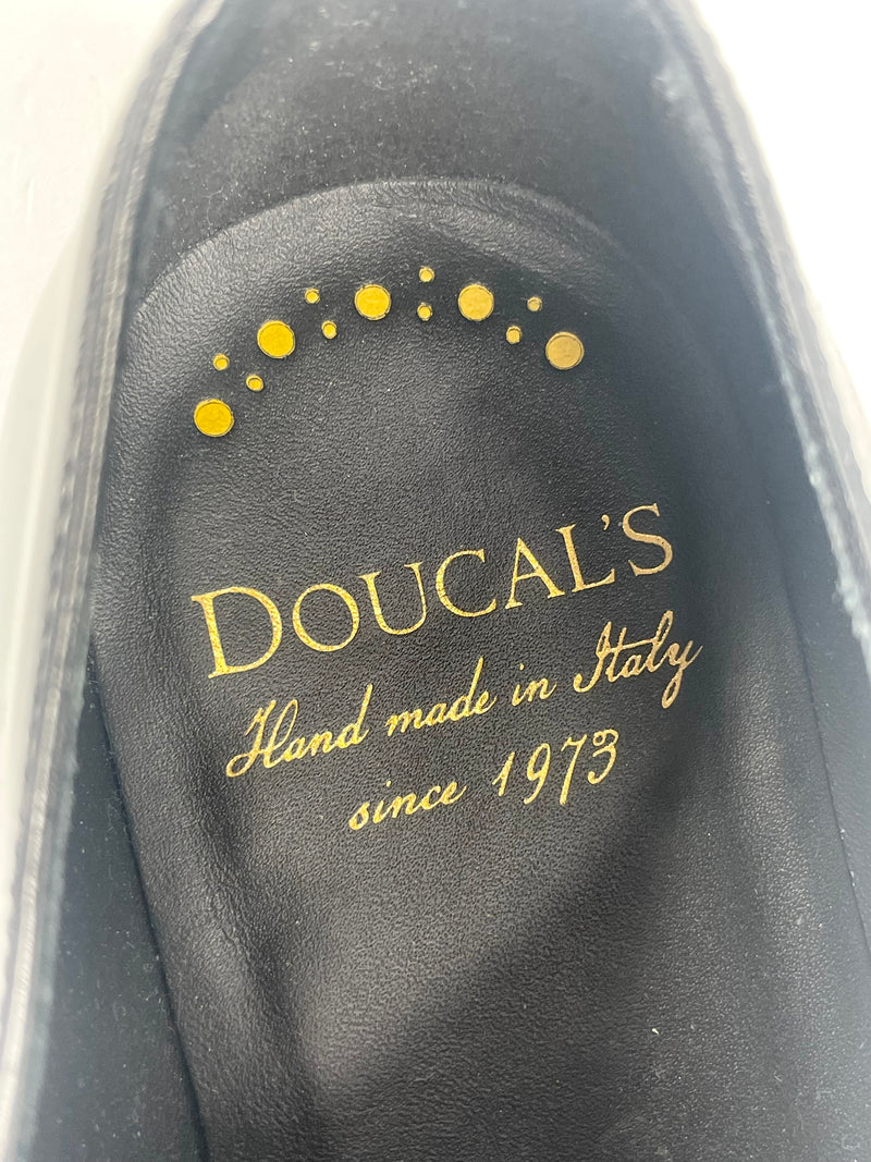 Doucal's Black Patent Leather Oxford Shoes - EU40