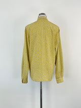 Jaeger London Vintage Yellow Patterned Shirt - S