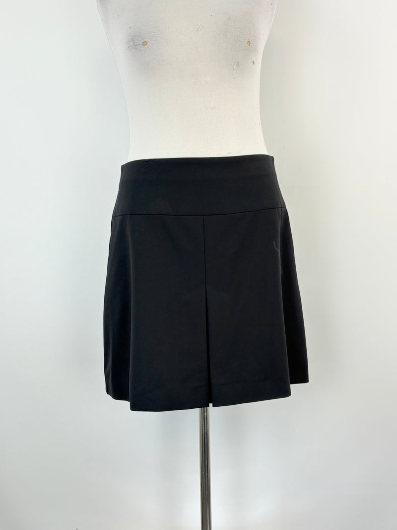 Coach Black Wool-Blend Midi Skirt - AU12
